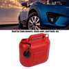 Gas Can 5L 1.3 Gallon ABS Leakage Free Red Portable