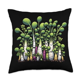 Vegan Agriculture Growing Sprouts Vegetables Plants Throw Pillow