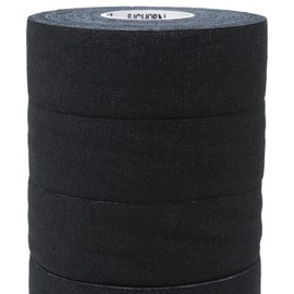 Bighorn Athletics Boxing & Athletic Sports Tape, Extra Sticky, 1-Inch x 45-feet, 6-Rolls (Black)