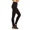 Women's Medium Weight Breathable Cotton Leggings (S, Black)
