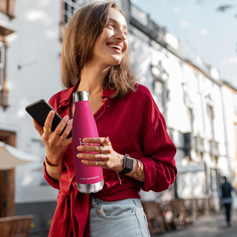 Stainless Steel Drinking Bottle, 750 ml, Thermos Flask, BPA-Free, Suitable