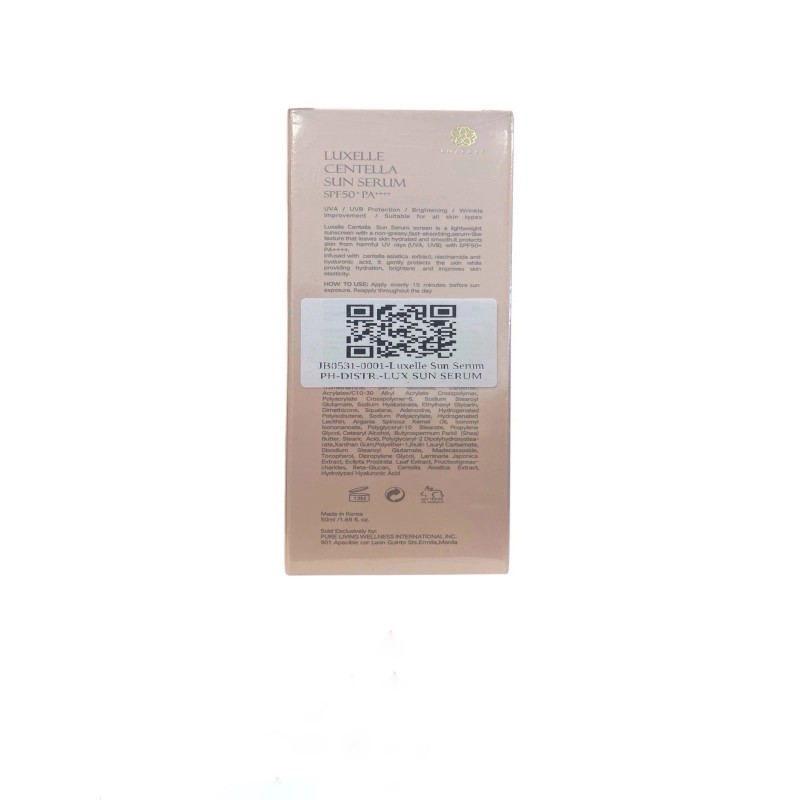 LUXELLE Centella Sun Serum SPF 50 PA++++ - 50ml