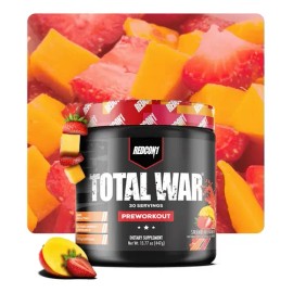 Redcon1 Total War Pre Entreno Polvo Sabor Strawberry Mango 441g Suplemento Deportivo                                                                  
