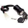 Motorcycle Motorbike Ignition Switch Key Starter with 4 Wires, 2