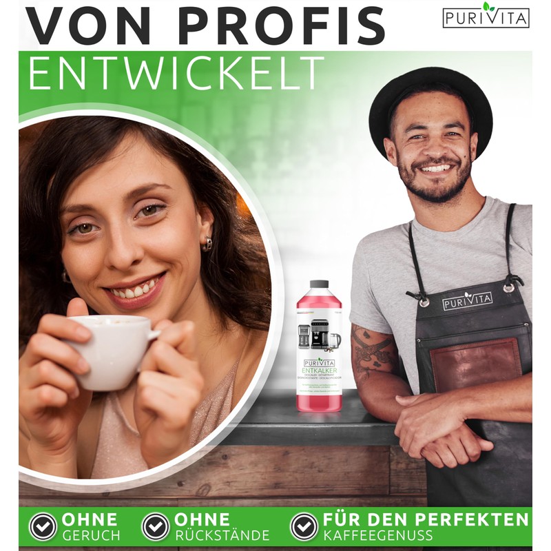 Purivita - Universal Descaler 750 ml for Fully Automatic Coffee
