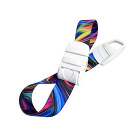 ROLSELEY Medical Nurse Tourniquet with ABSTRACT VIBRANT COLOUR STREAM Pattern with ABS Plastic Buckle Latex Free Elastic Band Perfect for Doctors, Nurses, Students and Paramedics