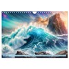 Vagues en colère (Calendrier mural 2026 DIN A4 horizontal), CALVENDO