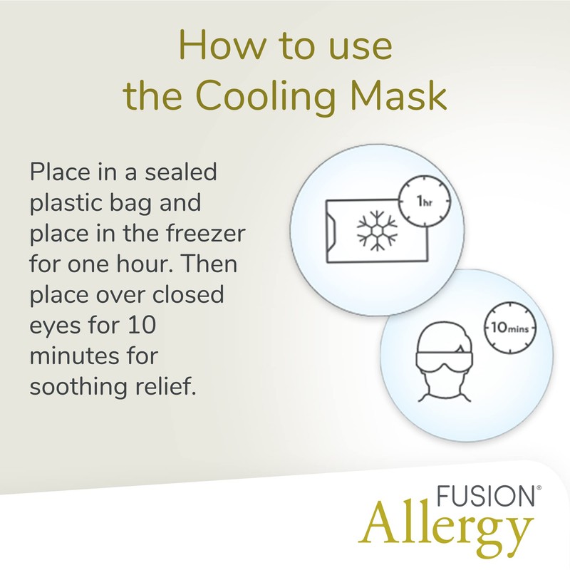 Fusion Allergy Cooling Mask - Featuring HydroCool Technology - A