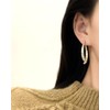 Cross Curved Earrings Zircon Curved Drop Earrings for Women Stick