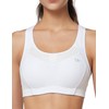 Yvette Sports Bra, No-bounce, Firm Support, Hook-and-Eye Back Closure, Y-Back,