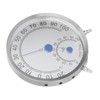 Round Thermometer Stainless Steel Waterproof Heat Resistant Thermometer Hygrometer for