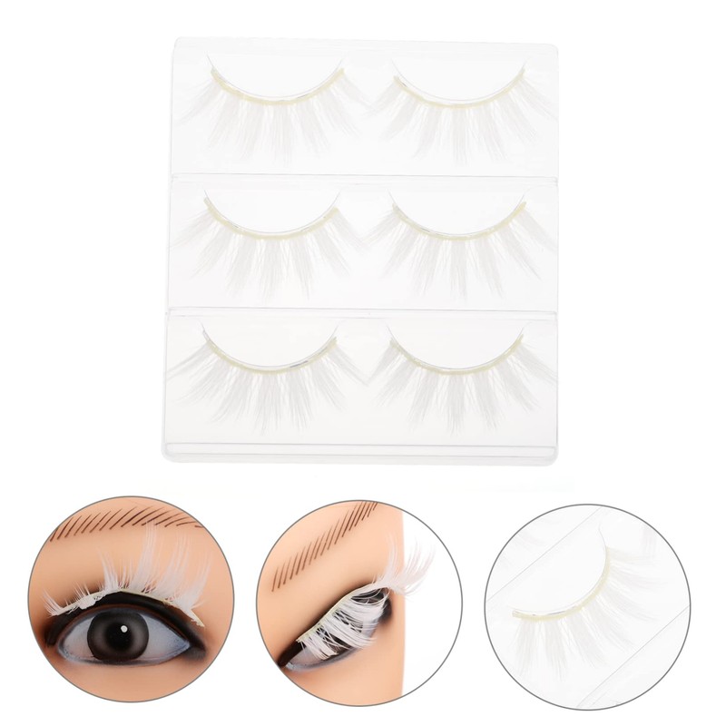 minkissy False Eyelashes for Cosplay Pcs Makeup Lashes Natural Look