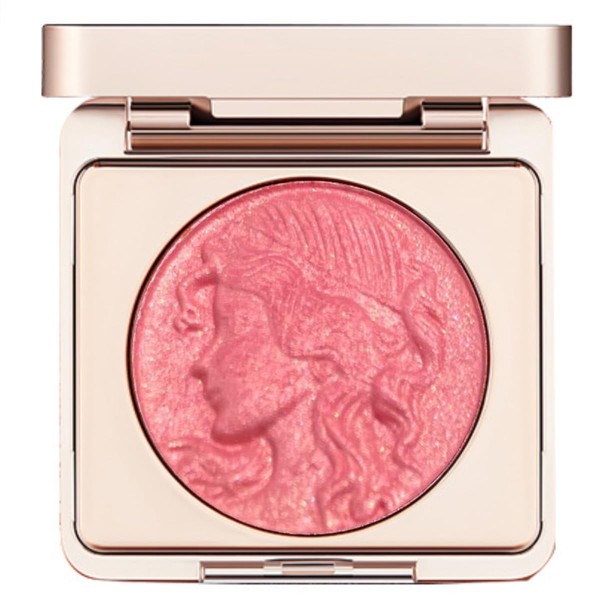 KARLOR Blush Powder with Shimmer, Pink Blusher Glitter Palette, Embossed