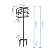 Fire Beauty Garden Hose Holder with Storage Basket,Heavy-Duty,80+lb Capacity,Rust-Proof Stainless