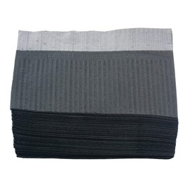 Peakloong 125 Pcs 3 Ply Disposable Tattoo Tablecloth Napkins Waterproof Absorbent Pad Personal for Tattooing Table Mat(Black)