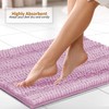 Clara Clark Chenille Bathroom Rugs, Ultra Soft Plush Shaggy Bath