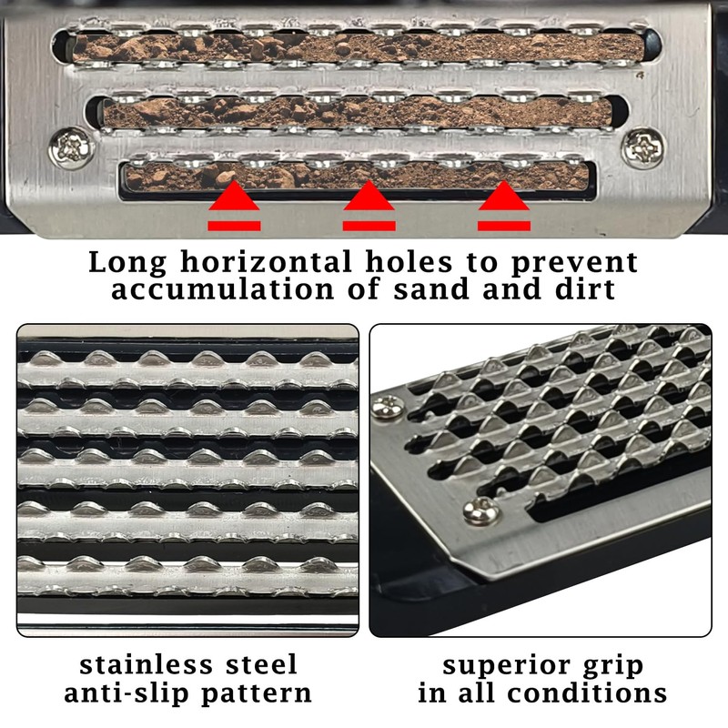 THREE ARCHERS Side Opening Safety Stirrups for Adults,4.7”Anti-Slip Grated Tread
