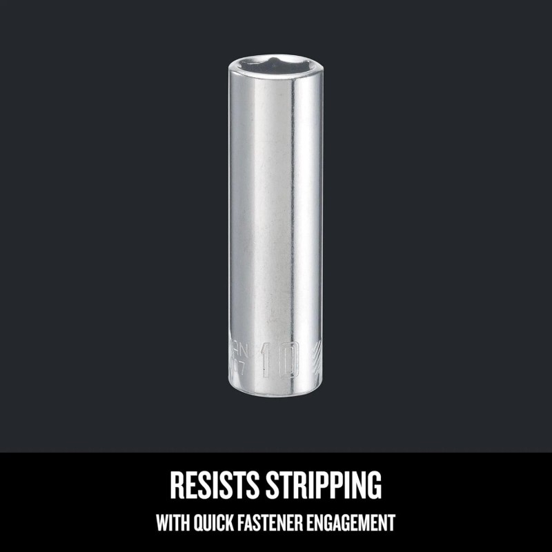 CRAFTSMAN Deep Socket Metric 1/4 Inch Drive 10mm 6 Point