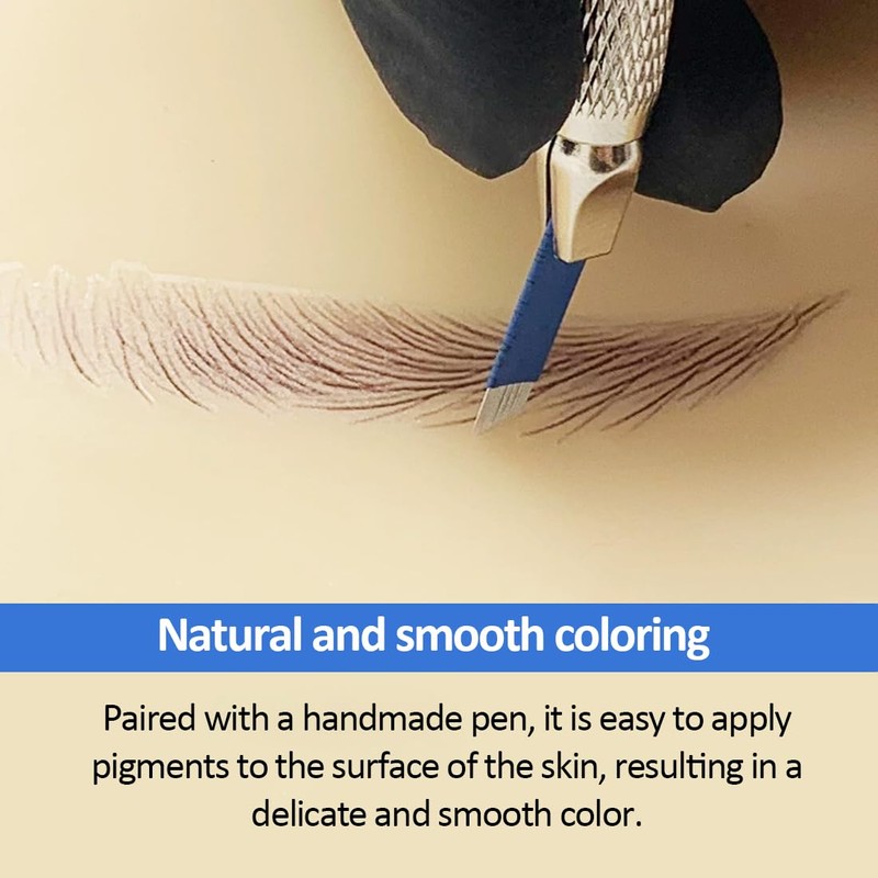 NOPKESV 20pcs Disposable Eyebrow Microblading Needles Lip Tattoo Micro Blades