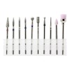 Fantasy Nails Set 10 Pz Puntas Para Drill/pulidora, Manicure Ruso,