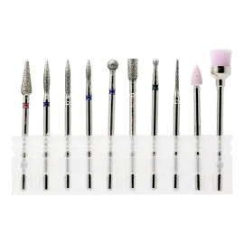 Fantasy Nails Set 10 Pz Puntas Para Drill/pulidora, Manicure Ruso, Fantasy