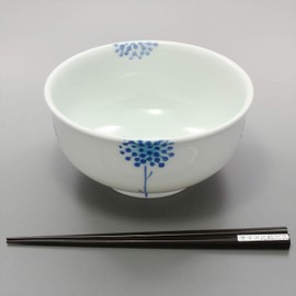 Hama Pottery Flower Kodachi Light Rice Bowl 05-16 16cm