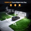 Onforu 90W Flood Lights Outdoor, 10000LM Ultra Bright 4-Head LED