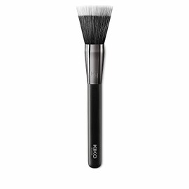 KIKO Milano Face 04 Stippling Foundation Brush, Rounded Brush with Synthetic Fibres for Liquid or Creamy Foundations