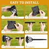GIGALUMI Solar Lights Outdoor Waterproof, 6 Pack LED Solar Garden
