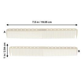 Allegro Combs Expert – Professional Barber for Hair Cutting, Beard Styling & Trimming Wide & Fine Tooth Clipper Over Comb 1 Piece (7.5 In. Cutting & Styling No. 84)