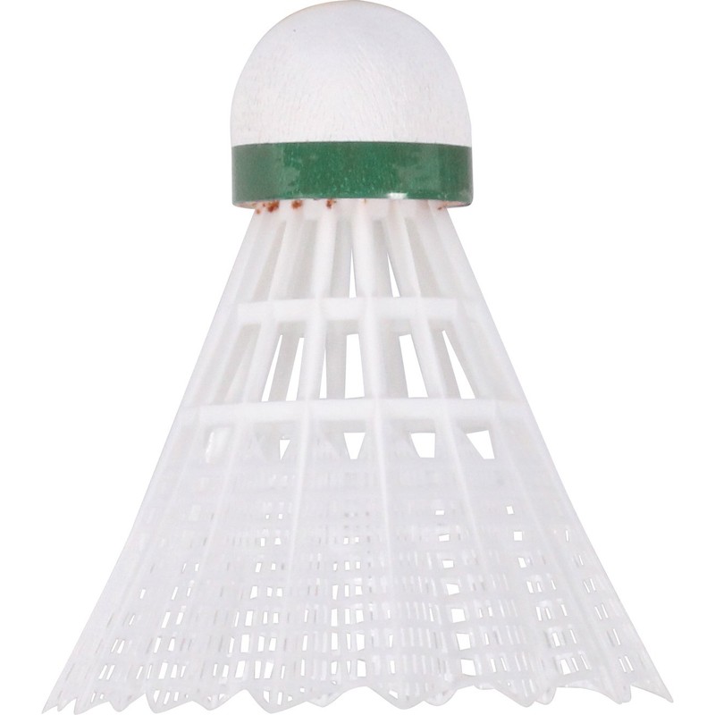 Victor International Nylonball 2000 Shuttlecocks, Pack of 6 - Green/White