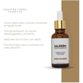 Saliderm Aceite Facial Antiacné Desincrustante con Ácido Salicílico Piel Grasa-Mixta
