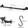 YSGSMOM 31 Inch Wall Mounted Pot Rack, Industrial Utensils Wall