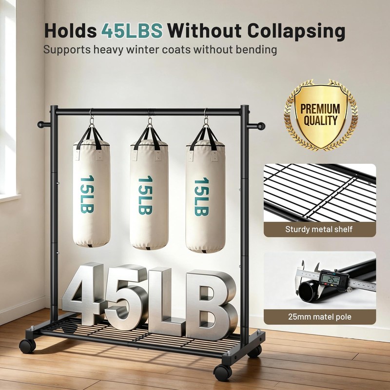AOODA Short Clothing Rack for Hanging Clothes, Metal Small Clothes