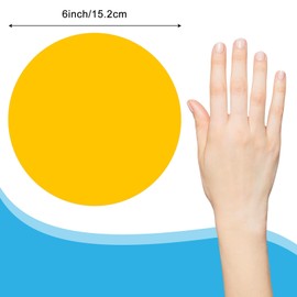 Bcxfbxd 30Pcs Round Floor Sticker for Classroom 6 Inch Markers Dots Self Adhesive Line Up Spots for School Teachers