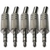 CESS 3.5mm 4-Pole TRRS Male Construction Plug Repair Headphone Jack