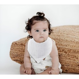 Unbranded 8pcs Baby Bandana Drool Bibs for Boys Girls, Unisex Soft Baby Bibs Muslin Bids