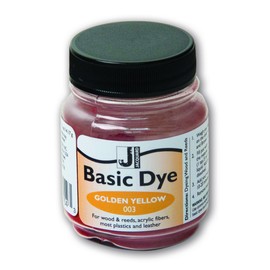 Jacquard Basic Dye .5oz - Golden Yellow - The Perfect Solution for Hard to Dye Materials - Wood - Reeds - Straw - Paper - Leather - Hemp and More