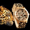 FANMIS Unisex Geneva Leopard Silicone Watch Minimalist Ultra-Thin Watch Jelly
