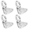 Alomejor Fender Hooks 4 Pieces Stainless Steel Boat Fender Clips