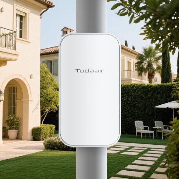 2025 Outdoor WiFi Extender Signal Booster,1200Mbps Dual-Band WiFi Internet Booster,