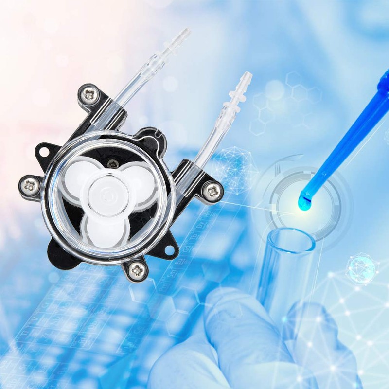 Peristaltic Pump, DC12V Mini Peristaltic Liquid Pump 32x23mm Motor for