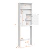 Yaheetech Over The Toilet Storage, Taller Bathroom Organizer Space-Saving Storage