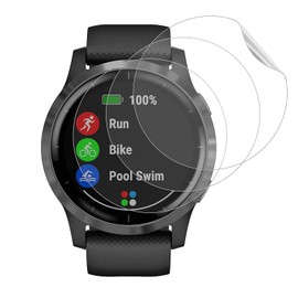 KZIOACSH Displayschutzfolie für Garmin Vivoactive 4, [3 Pack], flexibel, weich, dünn, HD, klar, Anti-Kratz-Filmrand, elastisch, bruchsicher, Anti-Fingerabdruck, Displayschutzfolie für Garmin