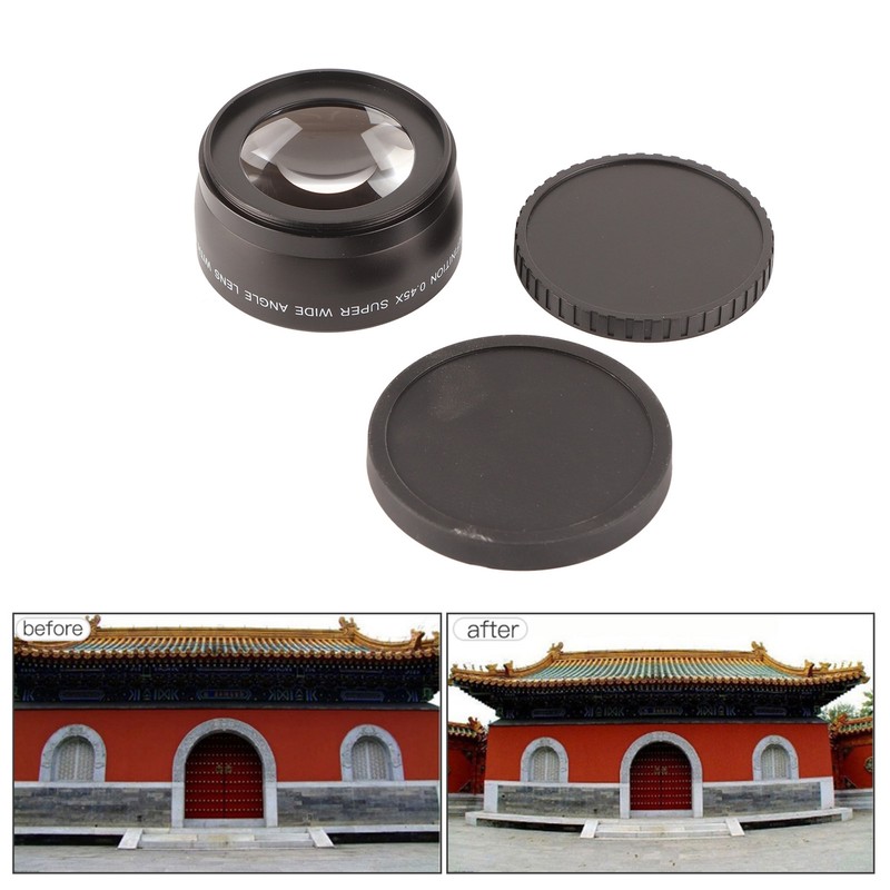 JSR‑1151 Advanced 58MM 0.45X Wide Angle Macro Lens Fit for