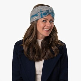 Seeberger Cashmere Flower Headband Hair Band (One Size - Grey)