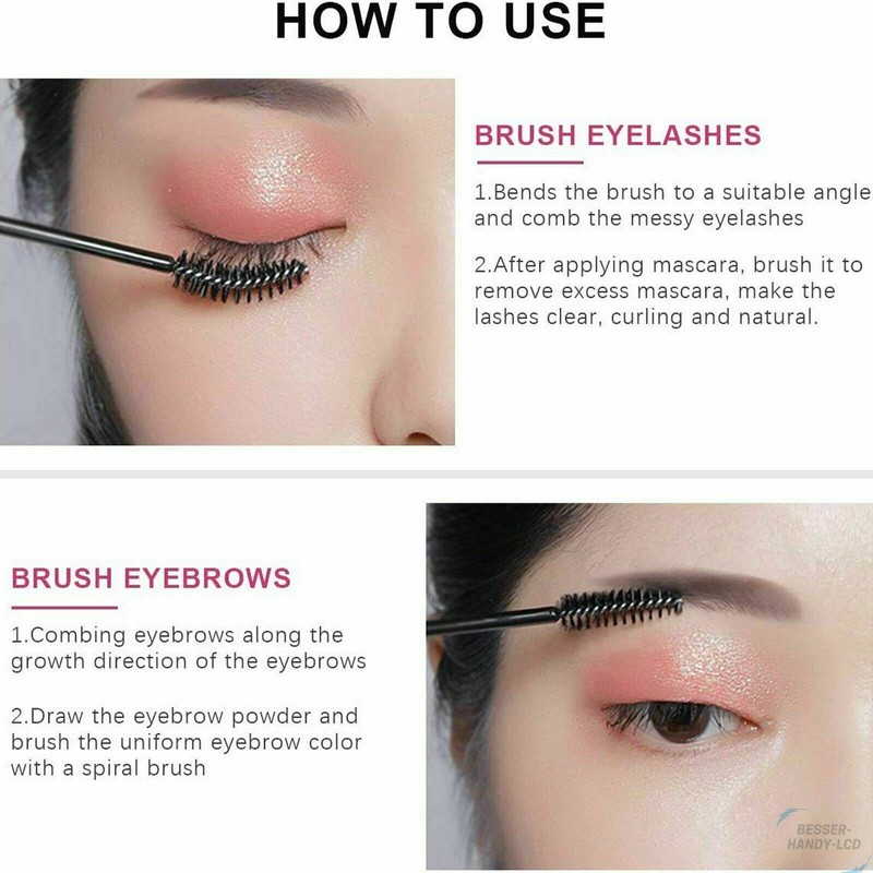 Mascara Wands Bulk Disposable Eyelash Eye Brow Brushes Applicator Spoolie