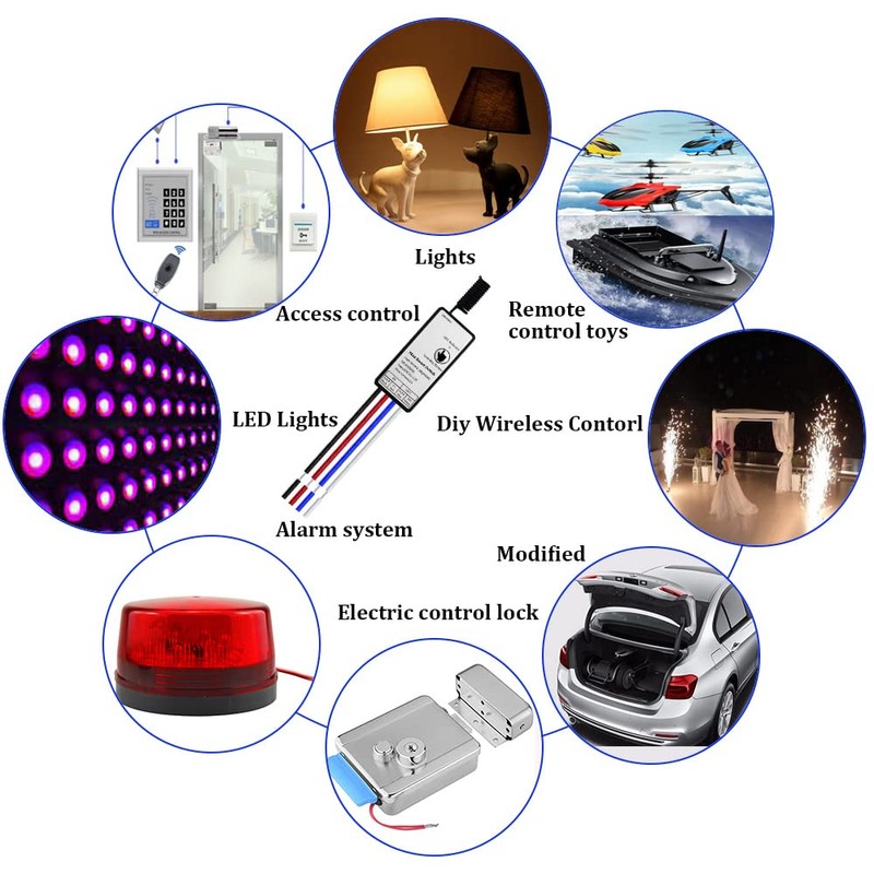 DC 5V 6V 9V 12V Mini Relay Remote Control Switch