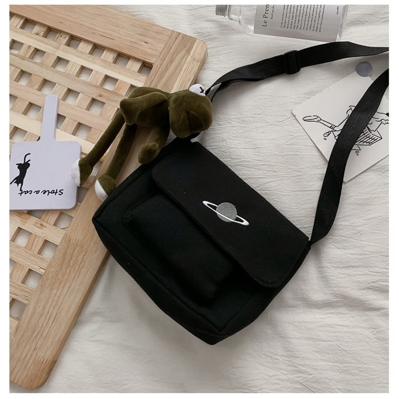 Cross-body Bag With A Frog Planet Patterns Tote/Shoulder Bag Holiday