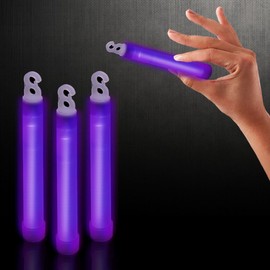 Windy City Novelties 6-Inch Purple Color Glow Sticks | Essential Accessories for Emergency Lighting, Glow Parties, Raves, and EDM Concerts. Light Up the Night with Purple Color Glow Stick (Pack of 25)